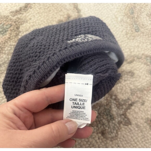 The North Face Beanie Mens Grey One Size - Picture 3 of 4